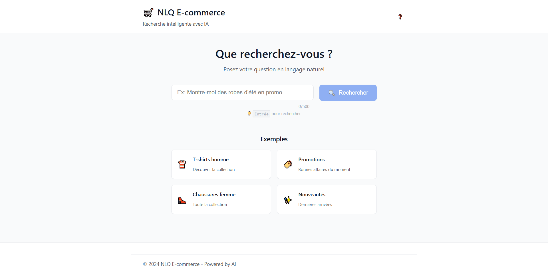 NLQ E-commerce — NLP Chatbot